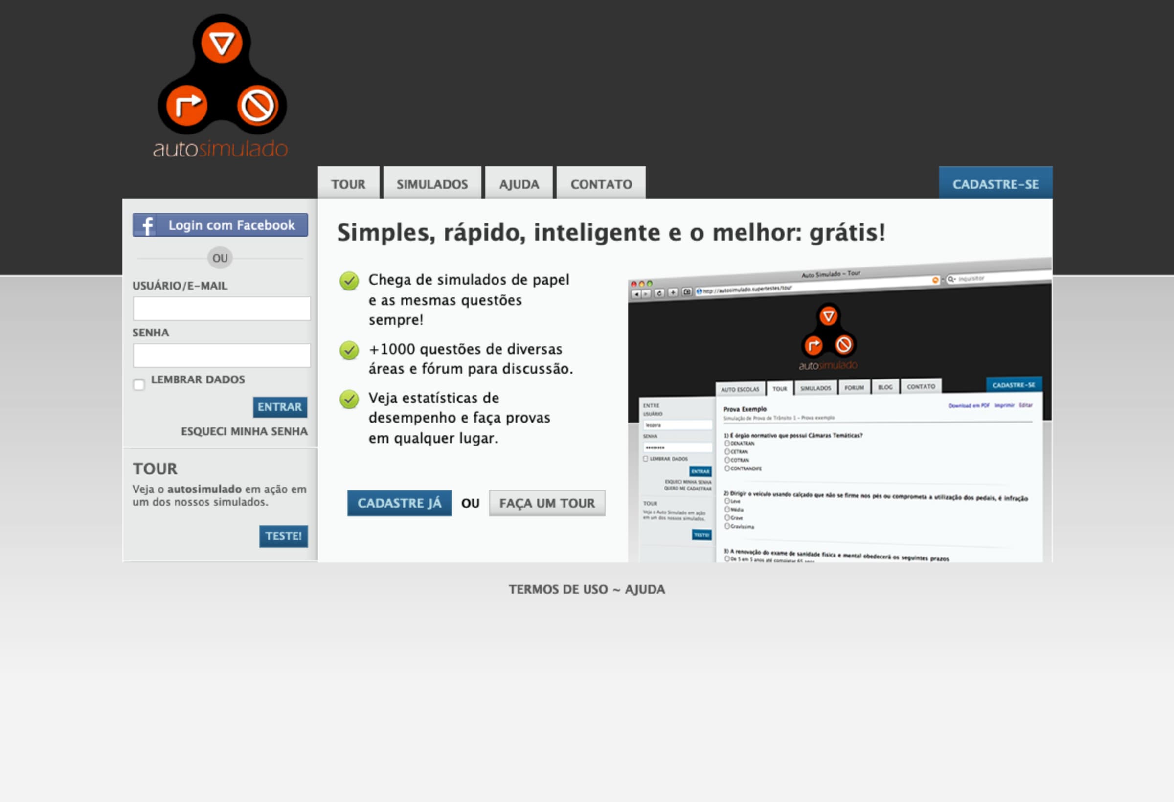 autosimulado screenshot